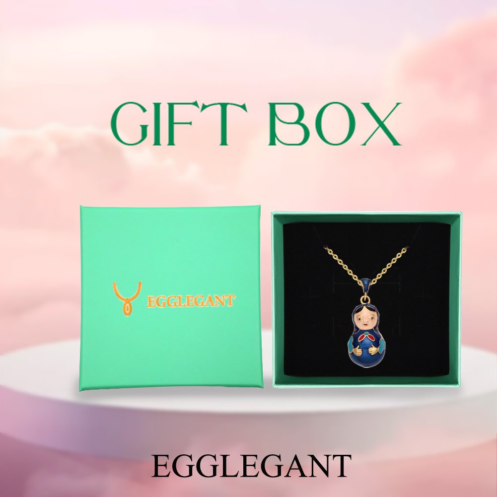 Dynamic Handcrafted Enamel Matryoshka Pendant Necklace - Image 12