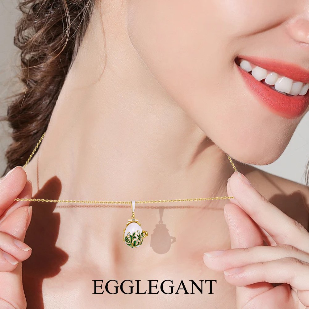 Bear Surprise Enamel Egg Pendant Necklace - Image 9