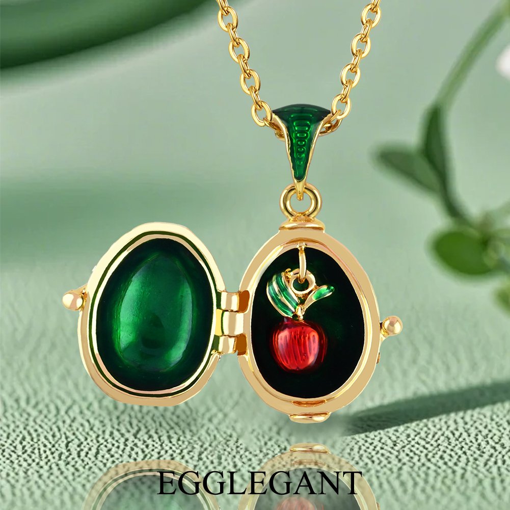 Charming Surprise Apple Egg Pendant - Image 7